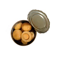 Canned baby button mushrooms