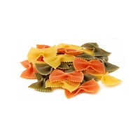 Tri colori farfalle pasta