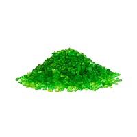 Green coloured sugar