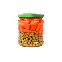 Petits pois and baby carrot water