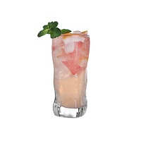 Pink grapefruit soda