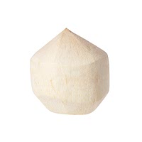 Peeled coconut