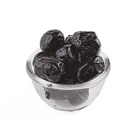 Dry pitted black olives