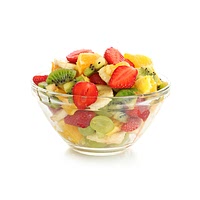 Canned tropical fruit salad