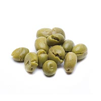 Green cracked olives