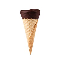 Chocolate covered ice cream cone cup (wafer)