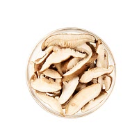 Sliced shiitake mushrooms