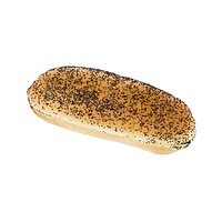 Poppy seed hot dog bun