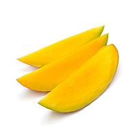 Frozen sliced mango