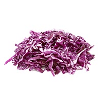 Shredded red cabbage