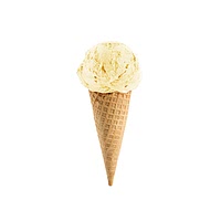 Vanilla ice cream cone