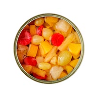 Canned fruit cocktail