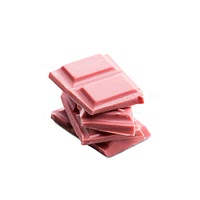 Strawberry flavored chocolate