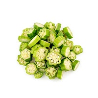 Frozen sliced okra