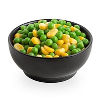 Canned peas and sweetcorn