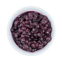 Tinned blueberries in light syrup