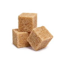 Demerara sugar cube