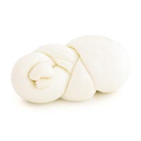 Fresh braided mozzarella cheese