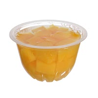 Diced peaches in juice