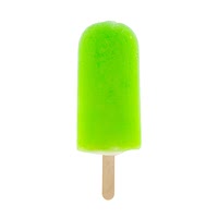 Lime ice lolly