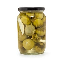 Pickled green tomatoes