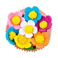 Mini daisy royal icing decorations