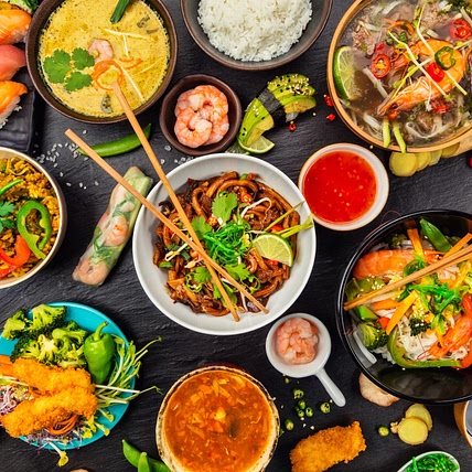 Comida de Todas Partes de Asia