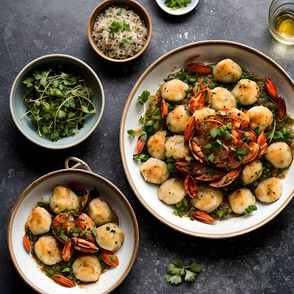 The Seafood Chronicles: Where Fish, Draniki, and Dumplings Unite