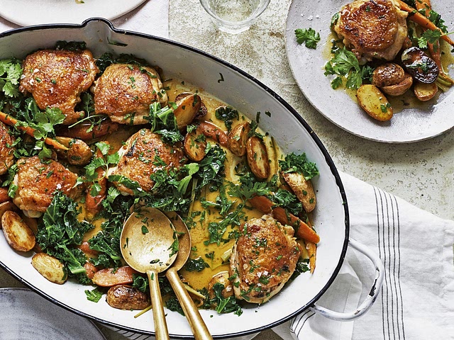 This may not be suitable for batch cooking or freezing, but it's wonderfully easy and would recommend for an evening when you fancy something gourmet but don't necessarily have the energy to get busy in the kitchen.
