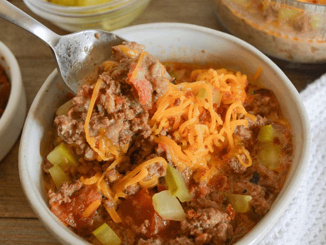 I love Cheeseburger Soup. It's yummy and filling.  It warms my soul on rainy days. 
It is easy to make and great for meal prep. :)  
If you try it let me know how did you like it :) 