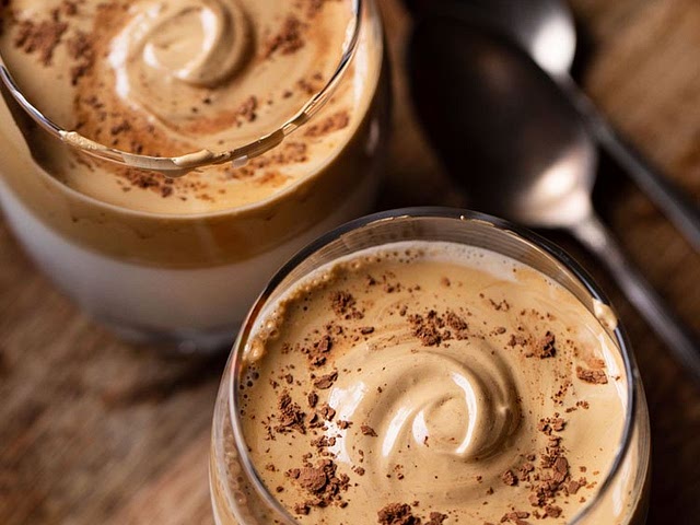This, but I heat the milk instead of chilling it. 😋