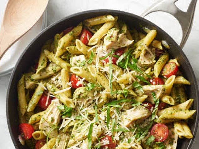 one of my go-to pasta sauces is this easy Pesto.