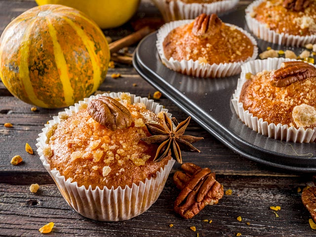 pumpkin pie is a staple, but I recommend these muffins since they are easier to go through and also don't have much of a strong pumpkin flavor, they balance well with the maple aftertaste, perfect for the upcoming fall season!