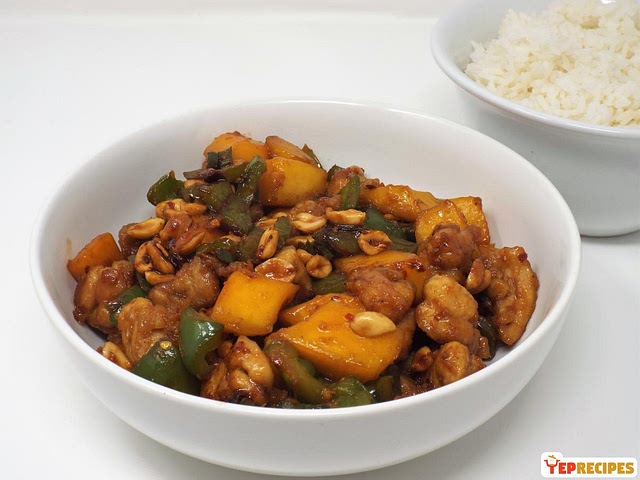 This "Spicy Mango Chicken Stir-Fry" is easy, fast, delicious, and pretty healthy.