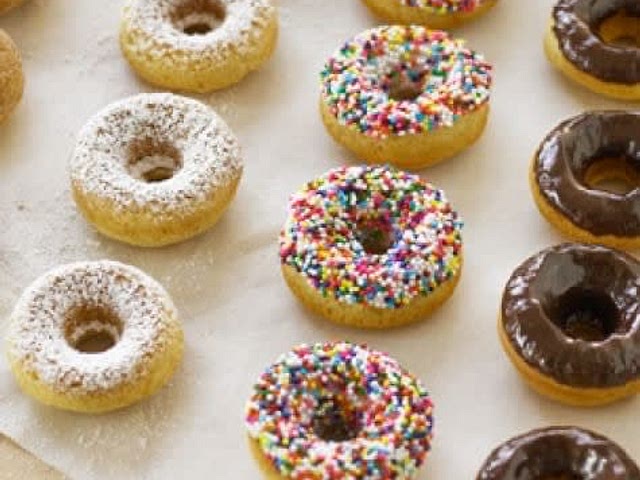 Perfect activity for the kiddos! Prepare the batter before the party and bake them for a few minutes in a mini donut maker and let the kids go wild decorating them!