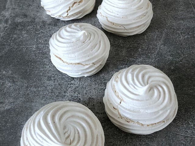 For me it is always something sweet, so Meringues are often my choice :D 