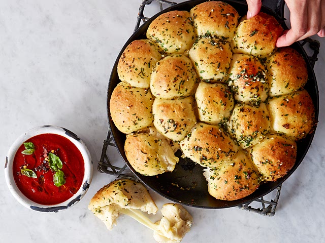 Gotta be dough balls every time....so quick and easy. use ready made pizza dough for a shortcut.