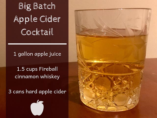 Hey! Nobody wants to get stuck making cocktails all evening! I actually used this recipe a while ago when I threw a party at my place. Everyone seemed to enjoy it, so try this one! I also added a piece of thin-sliced apple as a garnish.