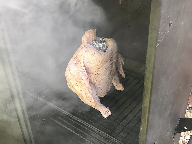 Getting ready for some beer butt chicken tonight 
