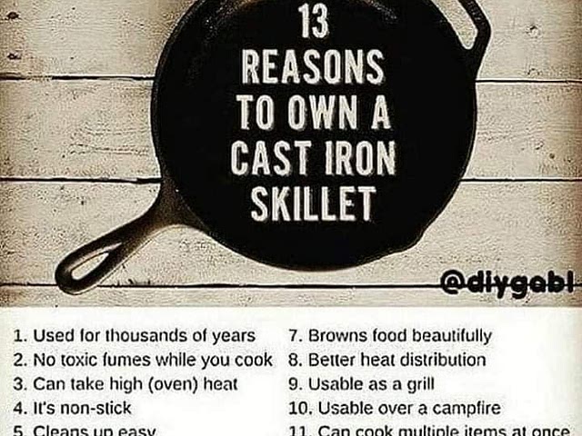 I love my cast irons one of my pans is almost 80 years old and still going strong on it's third generation in my family