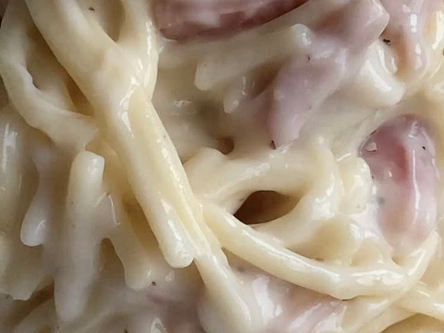 Adding cream for cooking