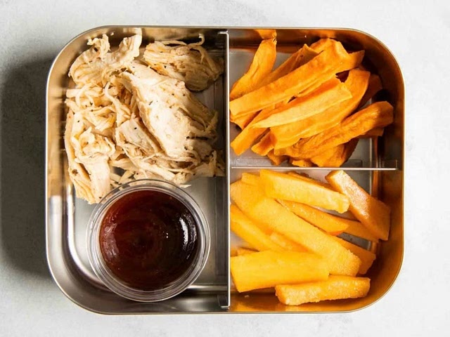 Hey, you can make any lunch box idea that you find allergen-friendly just swap allergen-containing ingredients.
Here is a recipe I made for my cousin last week.  It is easy to make. 