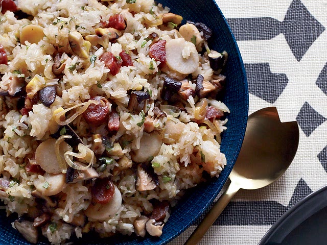 This might be too far but if you want an Asian twist on thanksgiving, this sticky rice stuffing is also great!