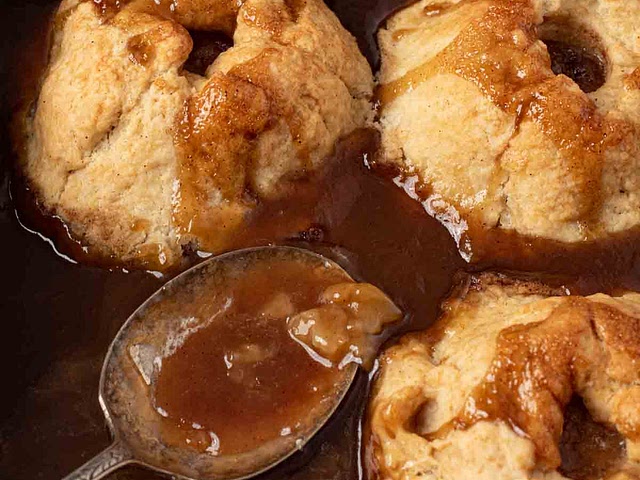 Growing up in pennadutch country, nothing's quite like apple dumplings (found a recipe similar to the way I make them). A bit of a sugar bomb, they're worth it. Serve hot in a bowl of warm milk or with a scoop of vanilla ice cream. Best part is the apple caramel that seeps out of the dumplings as they bake - super sticky and super good!