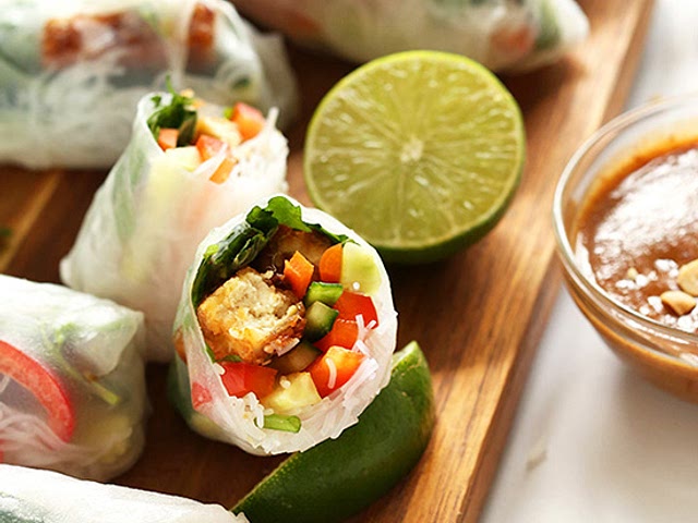 I also like spring rolls - which I’d a bit like the noodle salads but wrapped in rice paper!