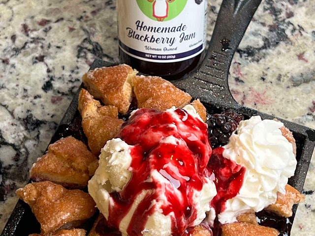 Maybe not the best blackberry cobbler recipe but this recipe seems delicious! I've been wanting to try it this month. Maybe you can consider it too :) 