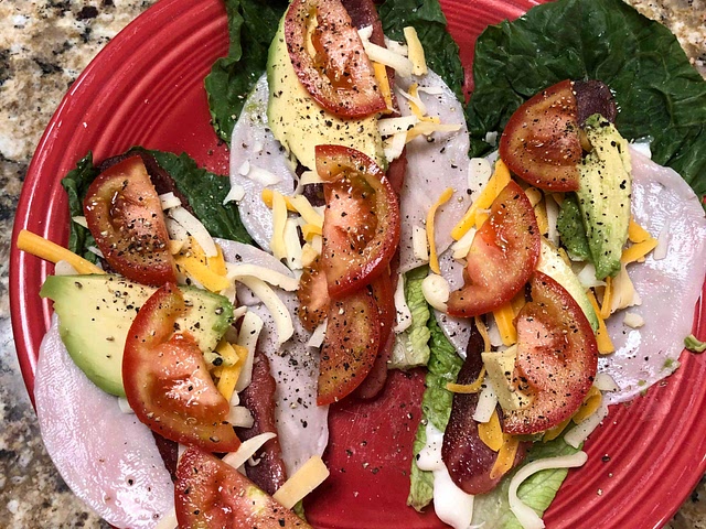 Turkey Club lettuce wrap