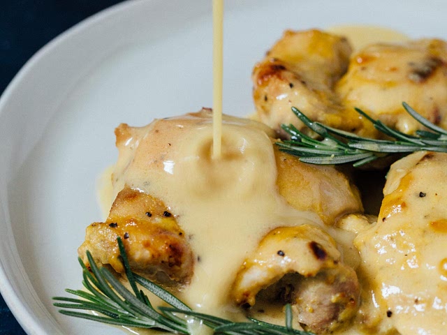 This is a super tasty and simple chicken that goes well with any veggie and potatoes.