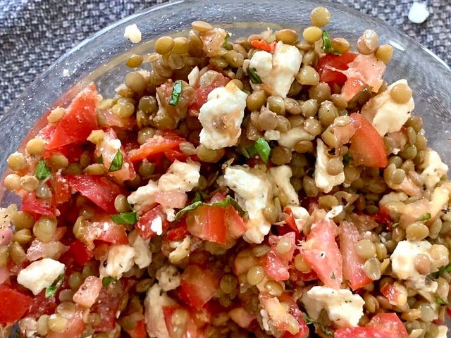 This is technically a dip, but I eat it as a small meal 😂 lentils are great for protein - so you could swap out rice for lentils on your usual dishes, or do a lentil curry with fish!