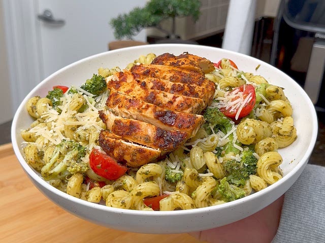 this one looks super good if you like pesto pasta!
